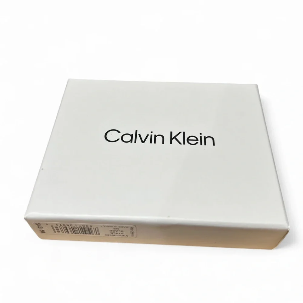 Calvin Klein RFID Black Leather Men’s Wallet — New With Box / NWB